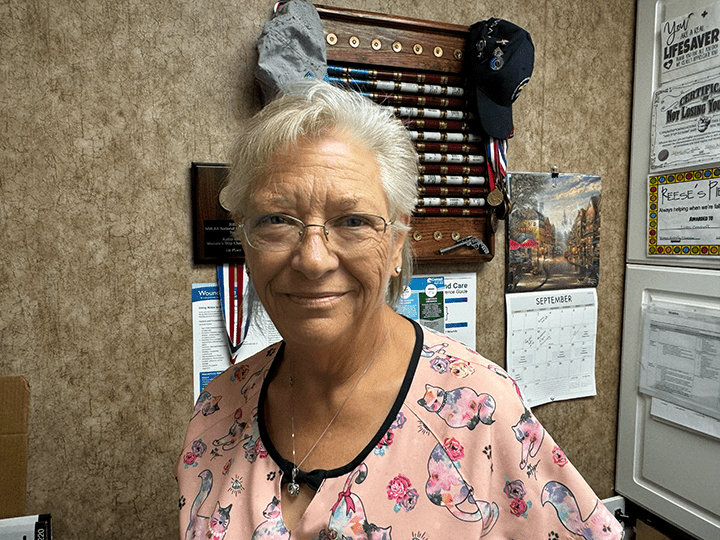 Saline County Nurse, Linda Orndorff, world champion women's trap shooter